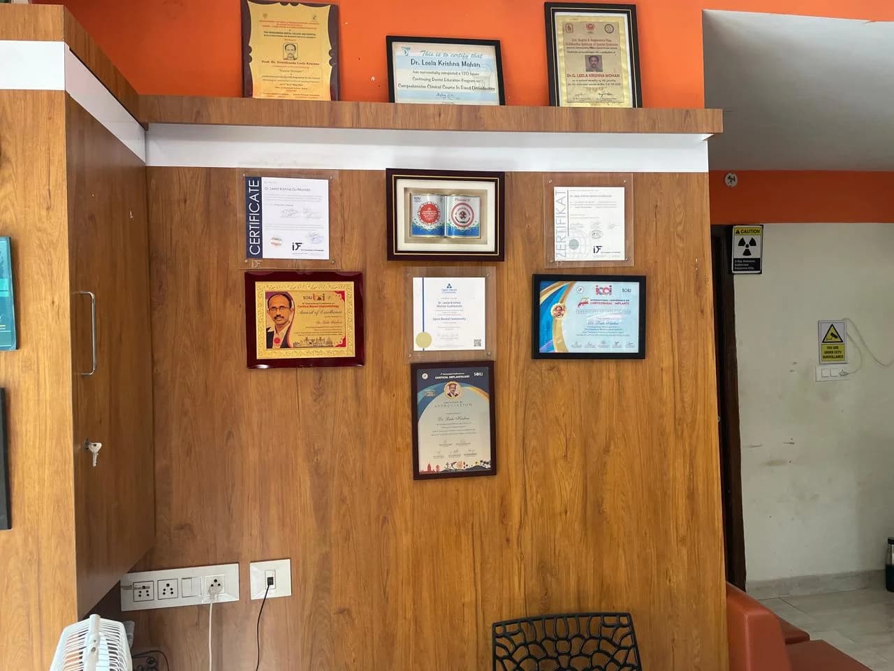 Dr. Leela Krishna receiving surgical excellence awards